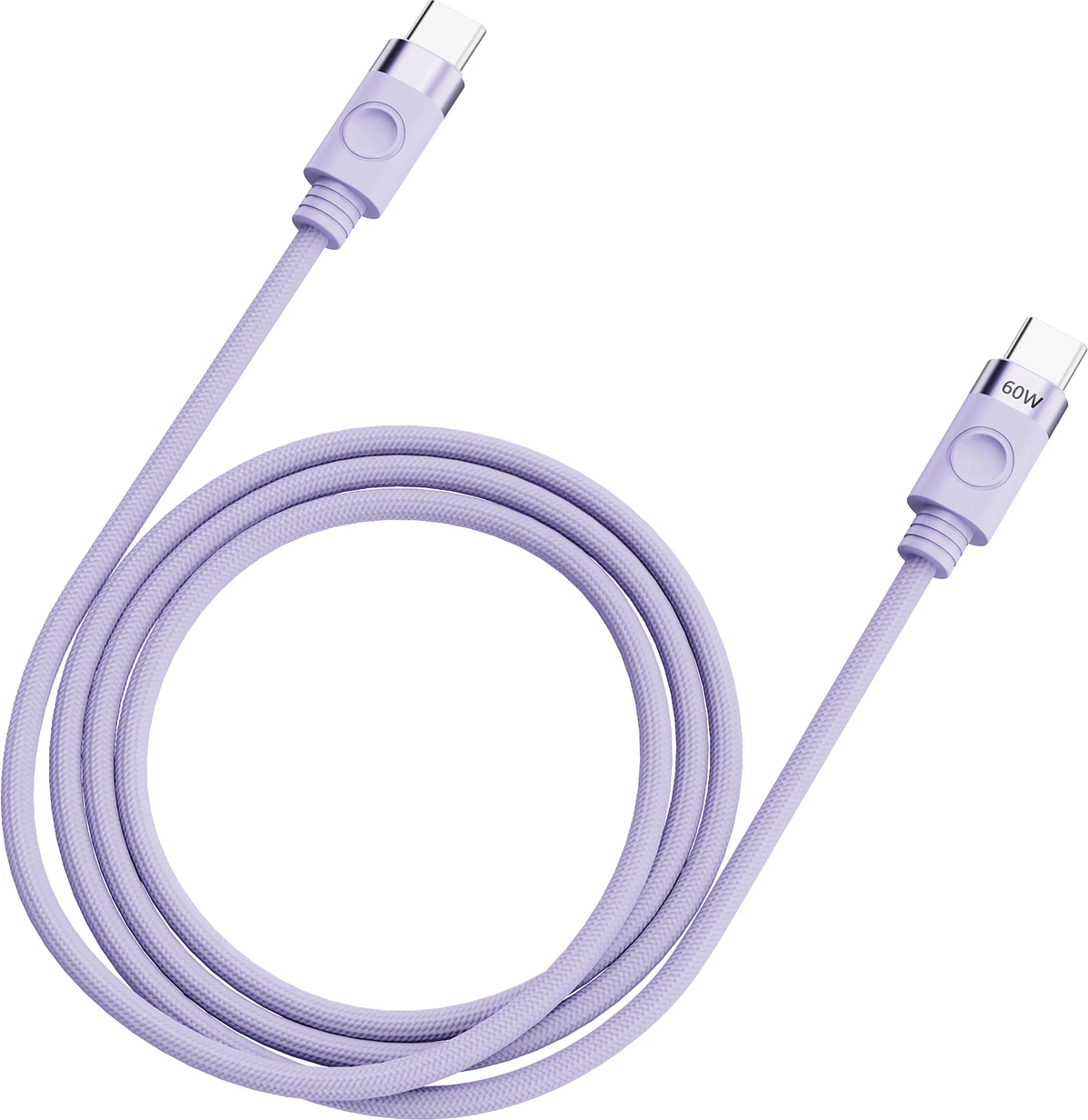 Kabllo USB-C në USB-C Orico CDX, 1m, 60W, 3A, vjollcë