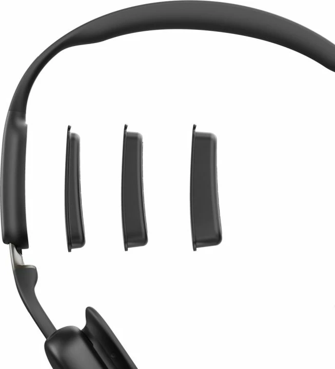 Kufje pa tela Shokz OpenMeet mic-ANC, të zeza, me USB-C dhe adapter USB-A