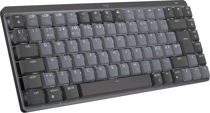 Tastierë mekanike Logitech MX Mechanical Mini, Bluetooth/RF, me ndriçim, Tactile, US INT'L layout, Graphite