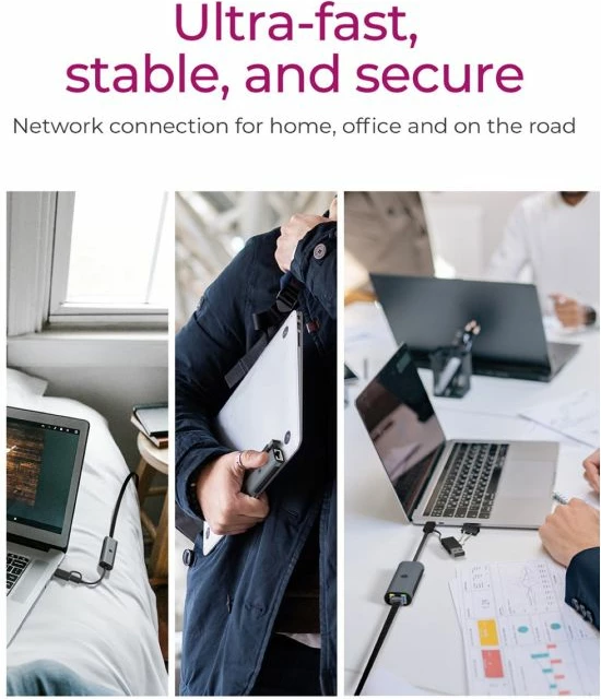 Adapter rrjeti USB-C/USB-A në Ethernet 2.5GbE, ICYBOX IB-LAN301-C3, kabllo 12 cm, gri e errët, me adapter USB-A