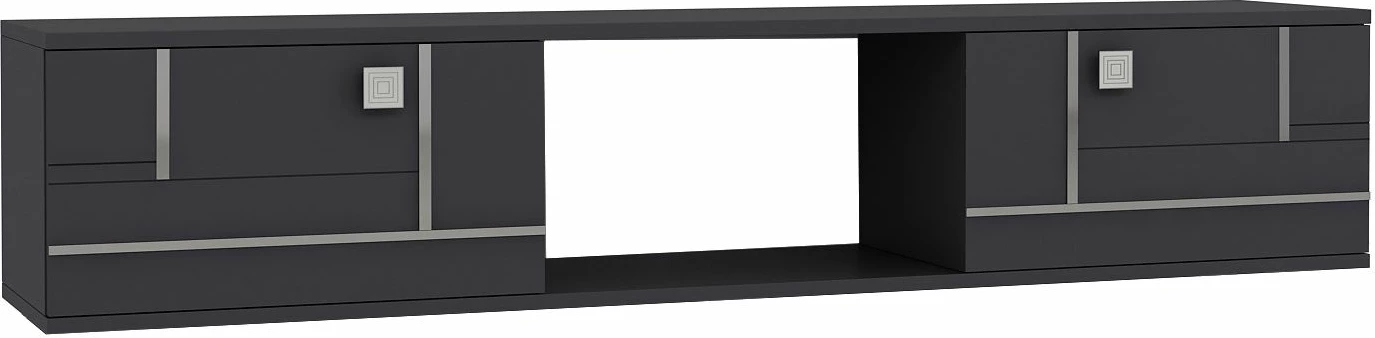 Komodë TV Skye Decor, anthracite, silver, Aredam