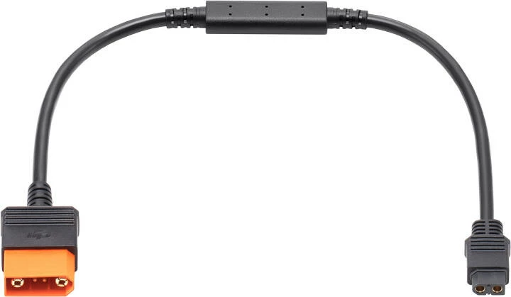 Kabl karikimi SDC në XT60 DJI CP.DY.00000048.02, 12V DC, 40 cm, i zi/portokalli