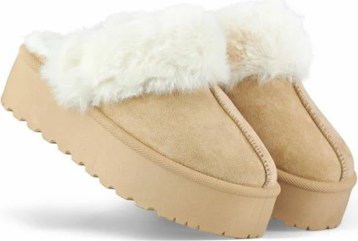 Papuqe platforme për femra Yakimasport 81366-4-KH, bezhë