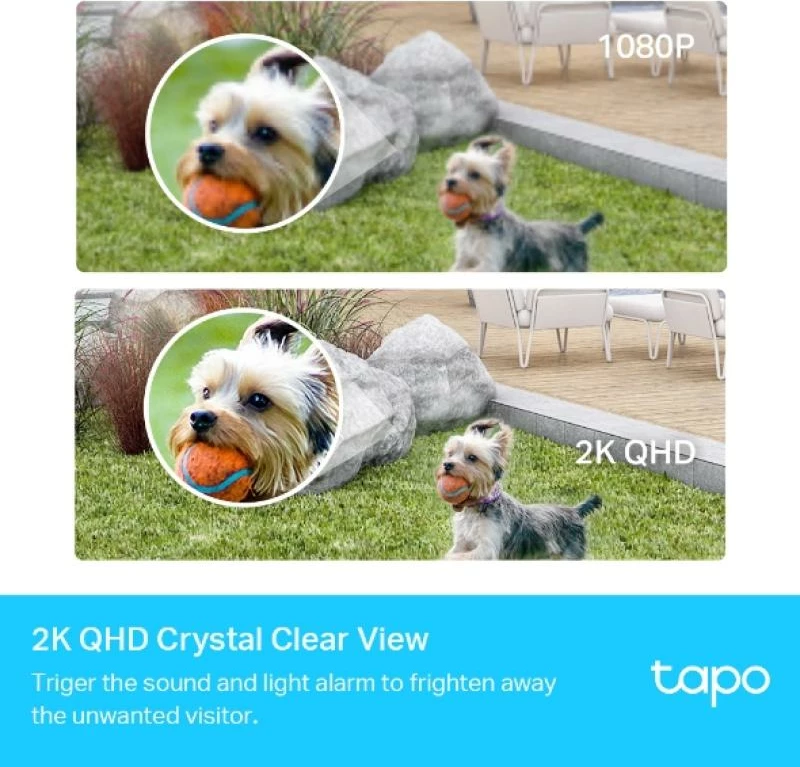 Kamerë IP, TP-Link Tapo C420S2, 4MP, set 2 copë, e bardhë