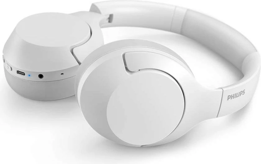 Kufje Philips TAH8506WT/00 wireless, noise-canceling, 60 orë, të bardha