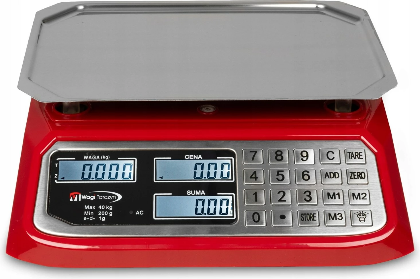Peshore elektronike Wagi Tarczyn WT-1020, 40 kg, e kuqe