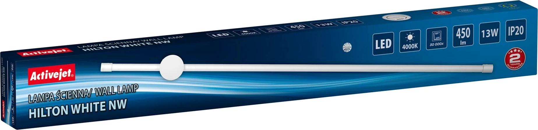 Llambë muri LED Activejet AJE-HILTON, 900 mm, e bardhë, dimmable