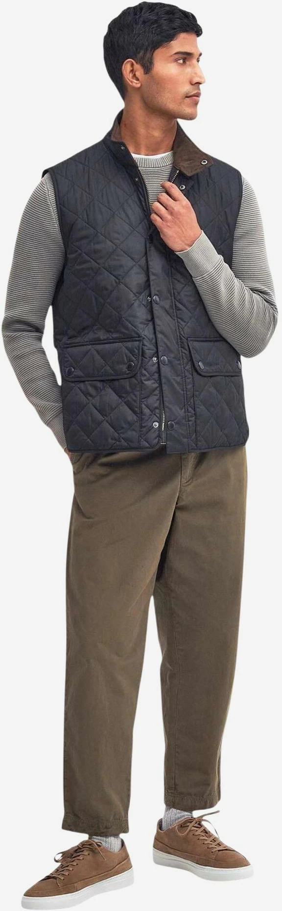Jelek për meshkuj Barbour New Lowerdale Gilet MGI0245, i kaltër i errët [Madhësia: L]