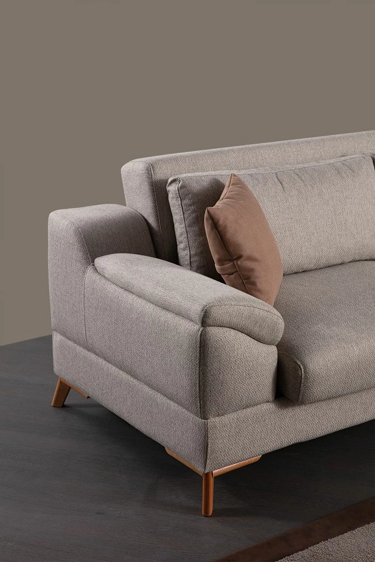 Kënd-sofë krevati Atelier del Sofa, kënd Aqua (L3 + C + 2R), bezhë
