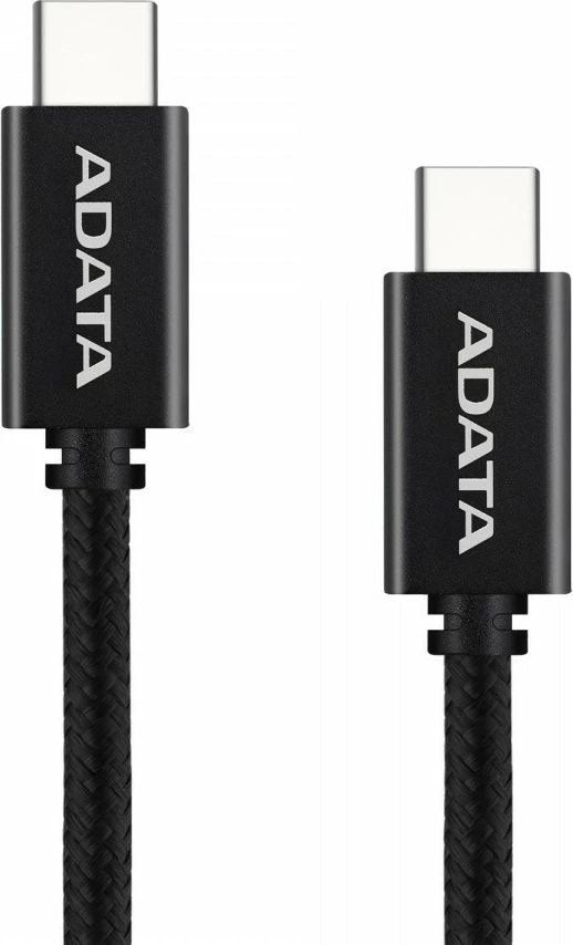 Kabllo USB-C në USB-C Adata CACC-100PN-BK 100W 1m USB 2.0, e zezë