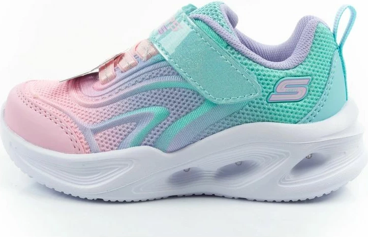 Atlete për fëmijë Skechers S Lights Sola Glow Color Breeze, turkuaz