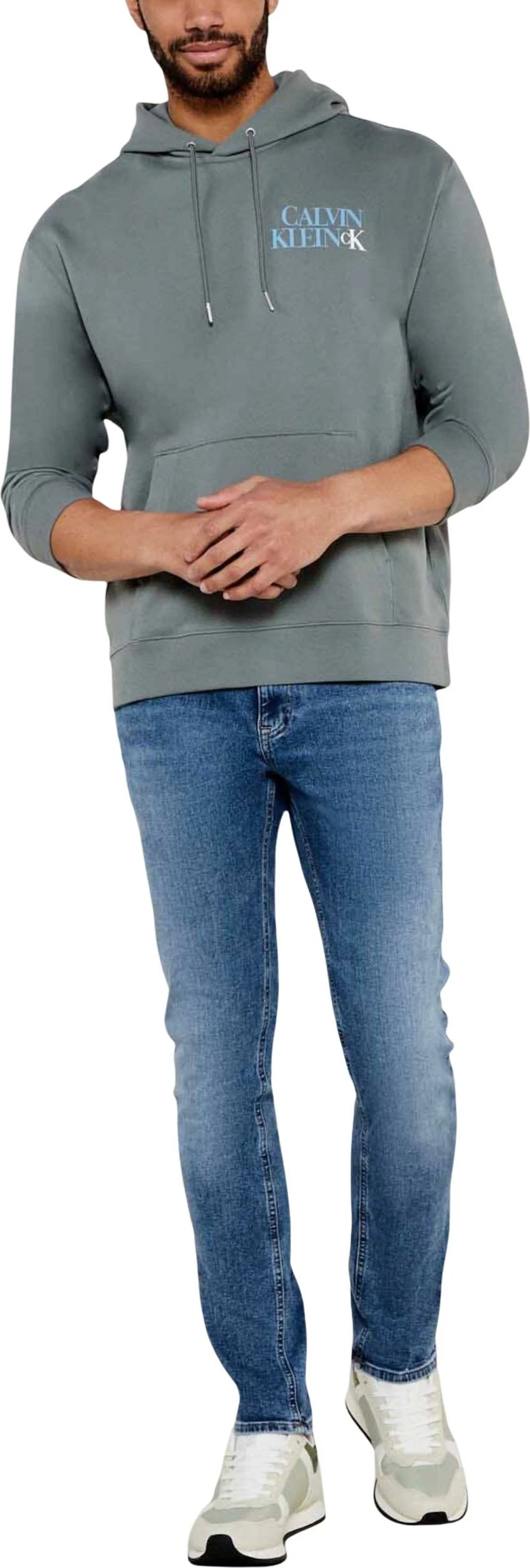 Duks me kapuç për meshkuj Calvin Klein Jeans LV04RC283G, i hirtë [Madhësia: XXL]