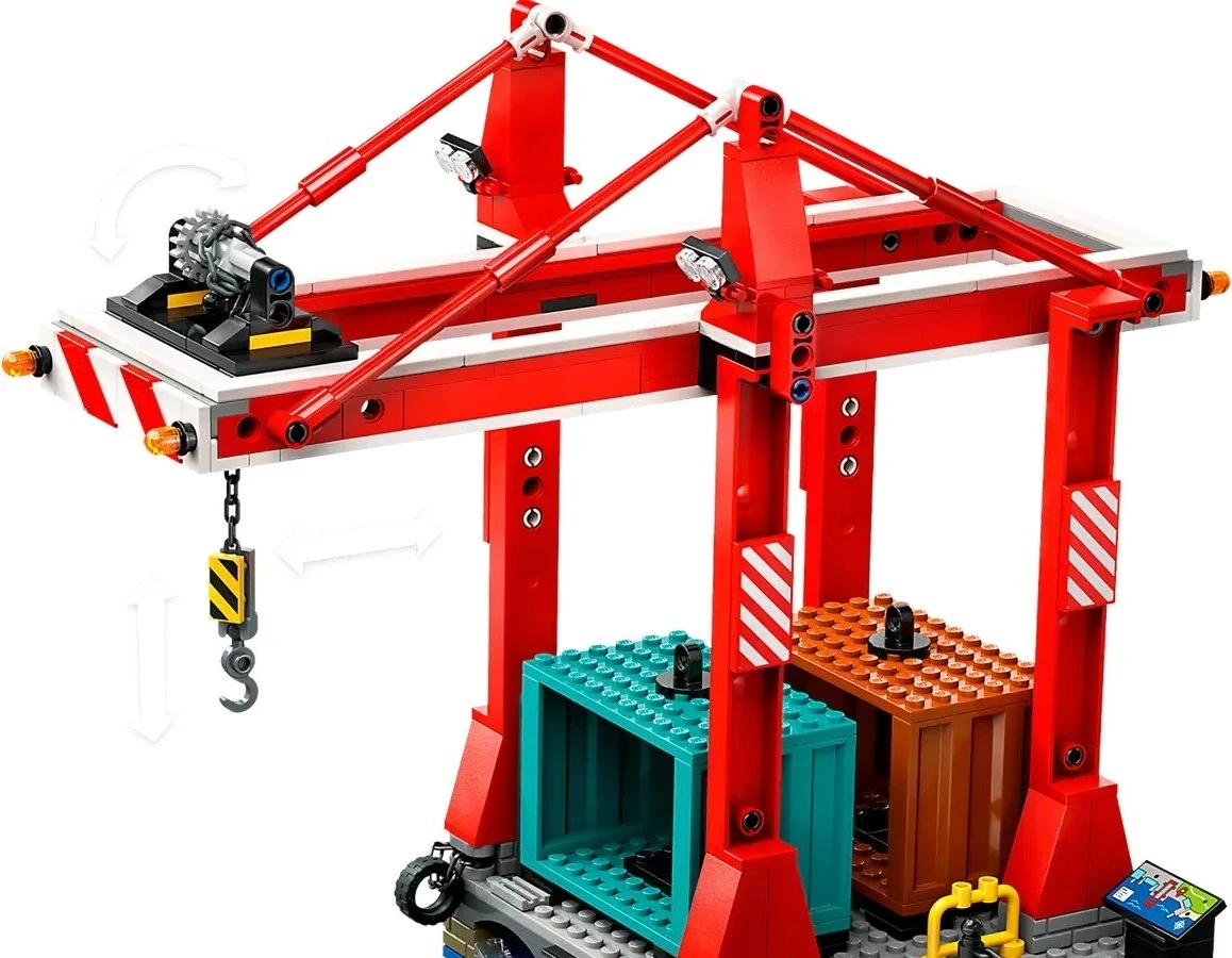 Set LEGO CITY 60422 Seaside Harbour me Anije Ngarkese