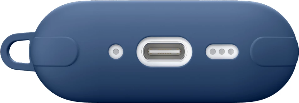 Mbështjellës, AmazingThing, Omni Case Titan, për AirPods Pro 3, karikim wireless, me karabiner, blu