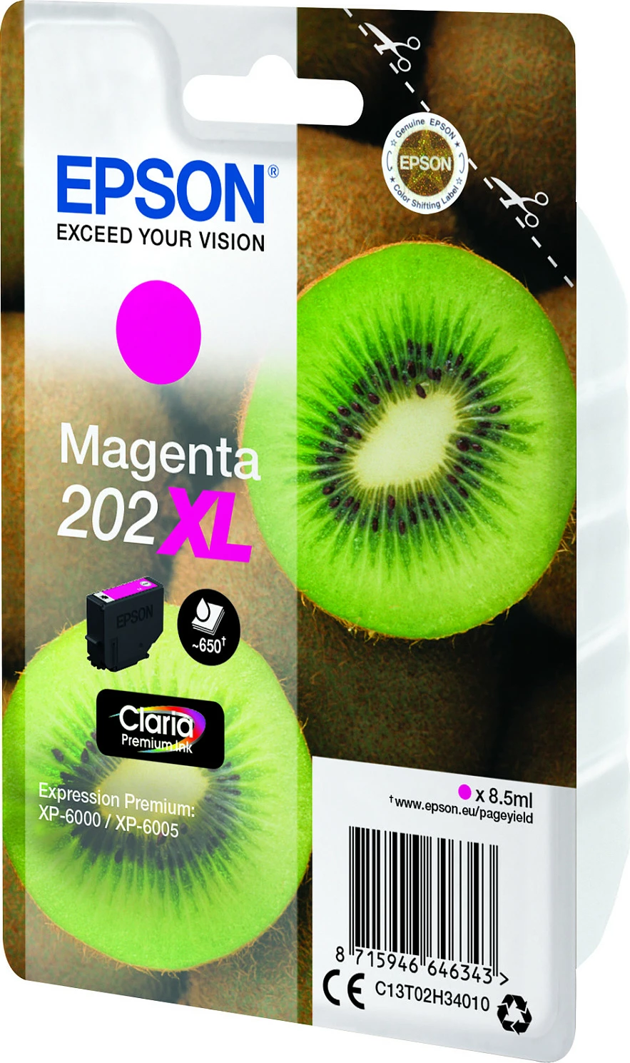 Toner Epson 202XL Claria Premium, Magenta, High Yield, 8.5ml