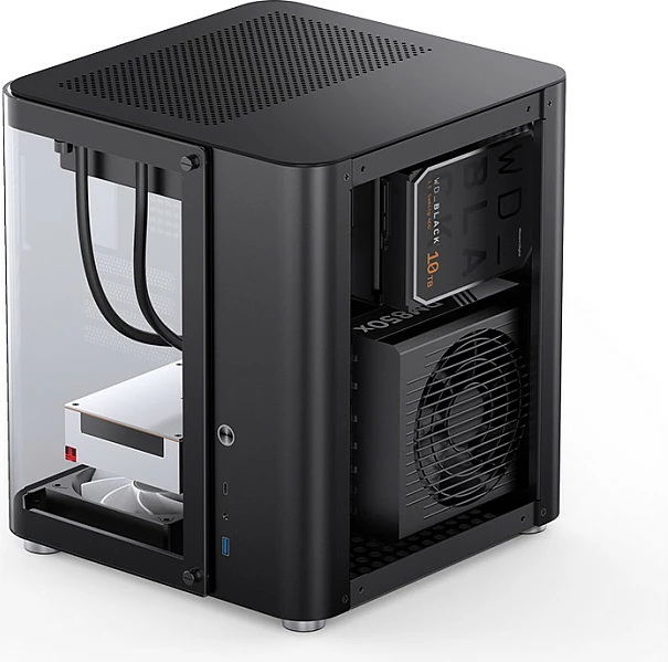 Kasë Jonsbo TK-1 2.0 Micro-ATX, tempered glass, e zezë