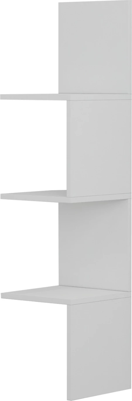 Rraft këndor MELAMINE, i bardhë
