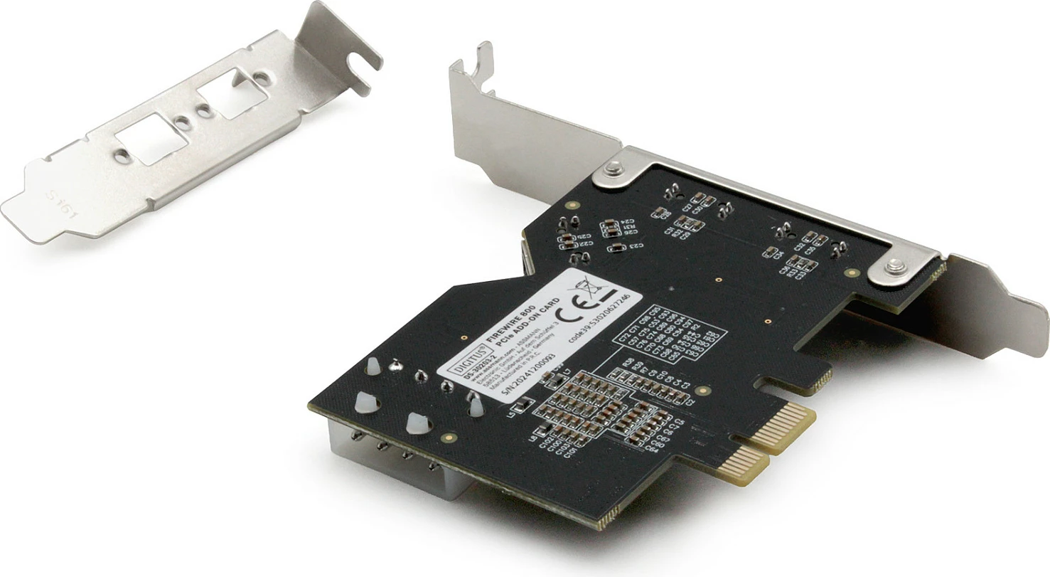 Kartelë PCIe FireWire 800 Digitus XIO2213B, 3 porta IEEE 1394b