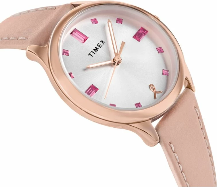 Orë dore femra TIMEX Dress TW2V95800, rozë e artë, set me kuti