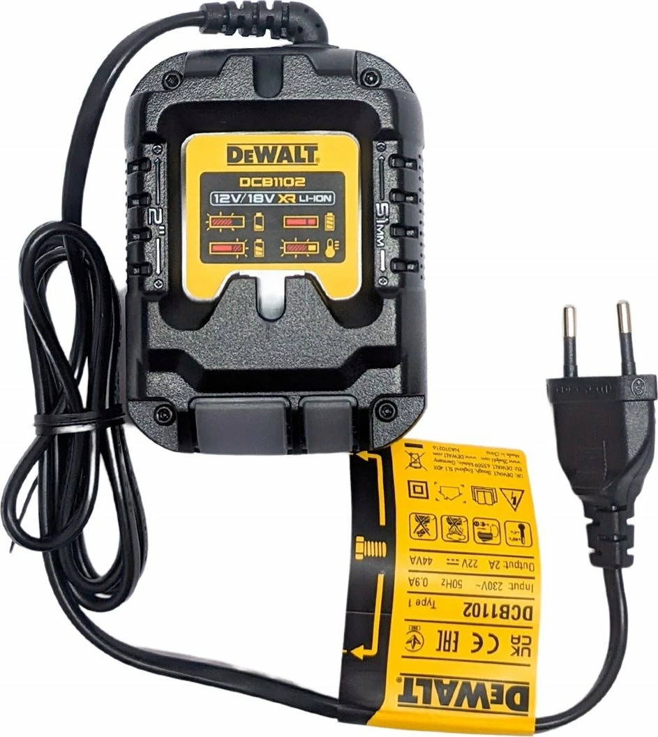 Karikues baterie DeWalt DCB1102 10.8-18V Li-Ion XR 2A