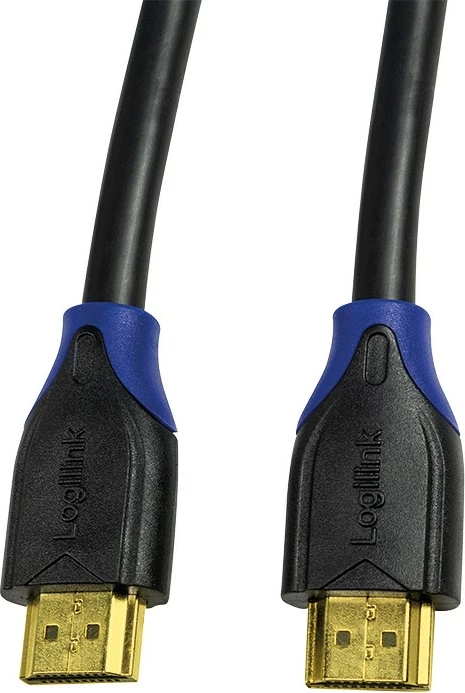 Kabllo HDMI LogiLink CH0061, 1m, 4K, 3D, e zezë
