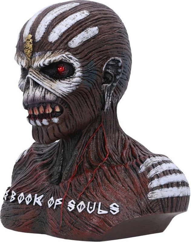 Kuti dekorative bust skulpturë NEMESIS NOW Iron Maiden The Book of Souls, rezinë, e pikturuar me dorë