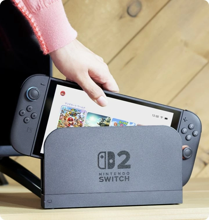 Konzolë portabile Nintendo Switch 2 me Mario Kart World, 256 GB, Ekran 7.9", e zezë