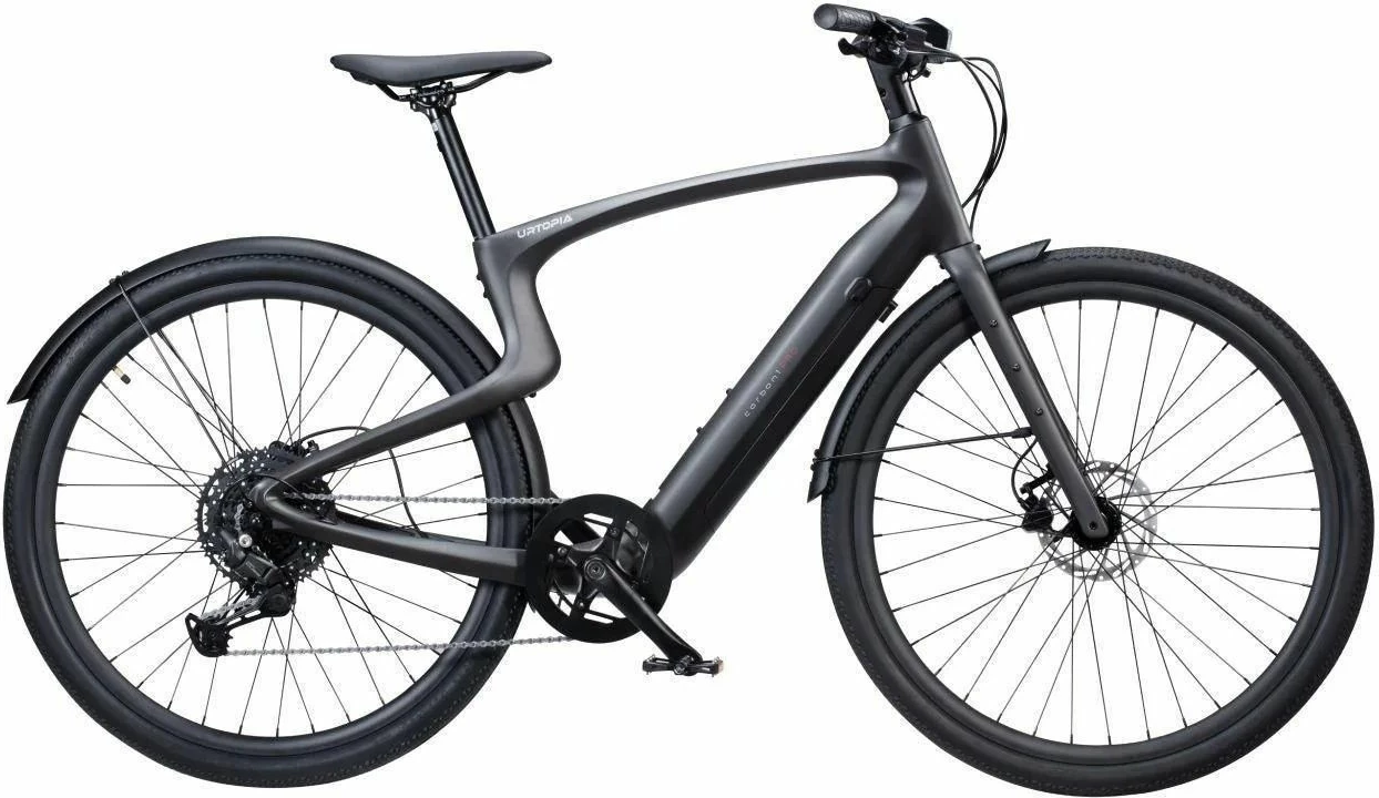 Biçikletë elektrike Urtopia Carbon 1 Pro, madhësia M (170-185 cm), e zezë