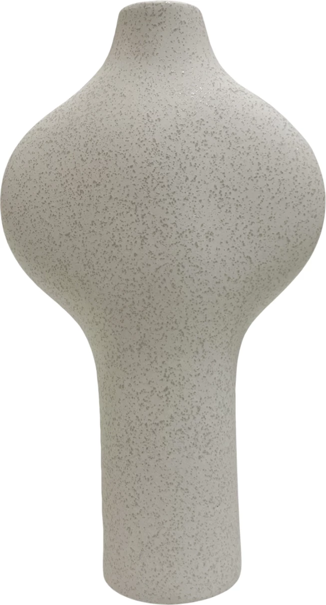 Dekor abstrakt qeramike, ngjyrë e bardhë, ARKEN FH4621.01, 18.5x8.5x32H cm