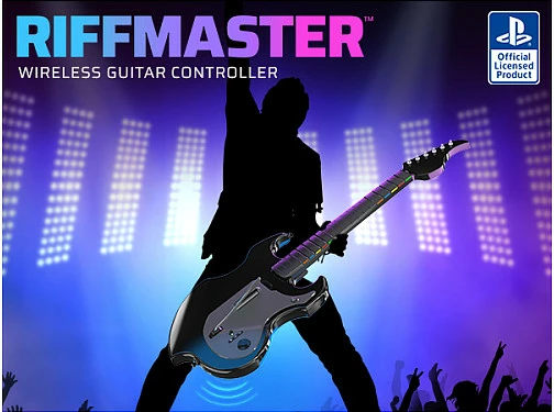 Kontroller kitarre PDP Riffmaster, wireless, për PC/PS4/PS5, 36h, e zezë/gri