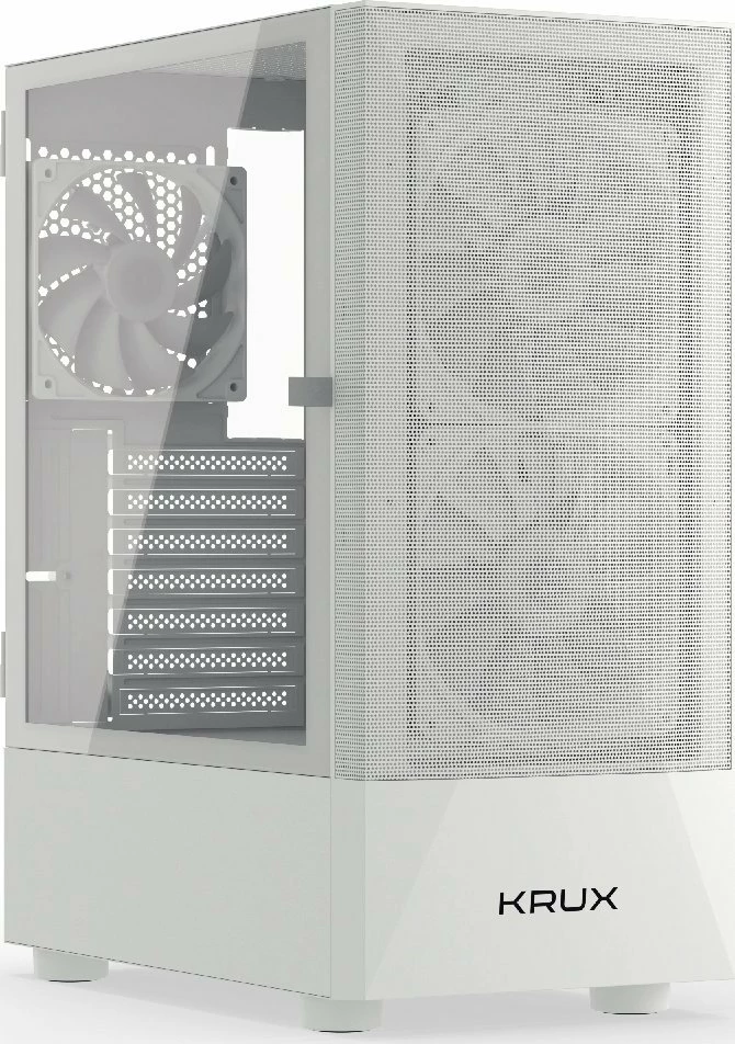 Kasë Krux Vako KRXD005 Midi Tower ATX RGB, e bardhë
