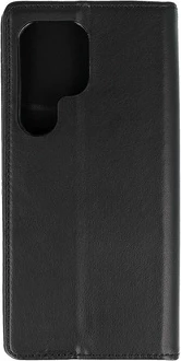 Mbështjellës Onasi Velvet Leather Flip Cover për Samsung Galaxy A17, lëkurë, mbyllje magnetike, xhepa për karta, i zi