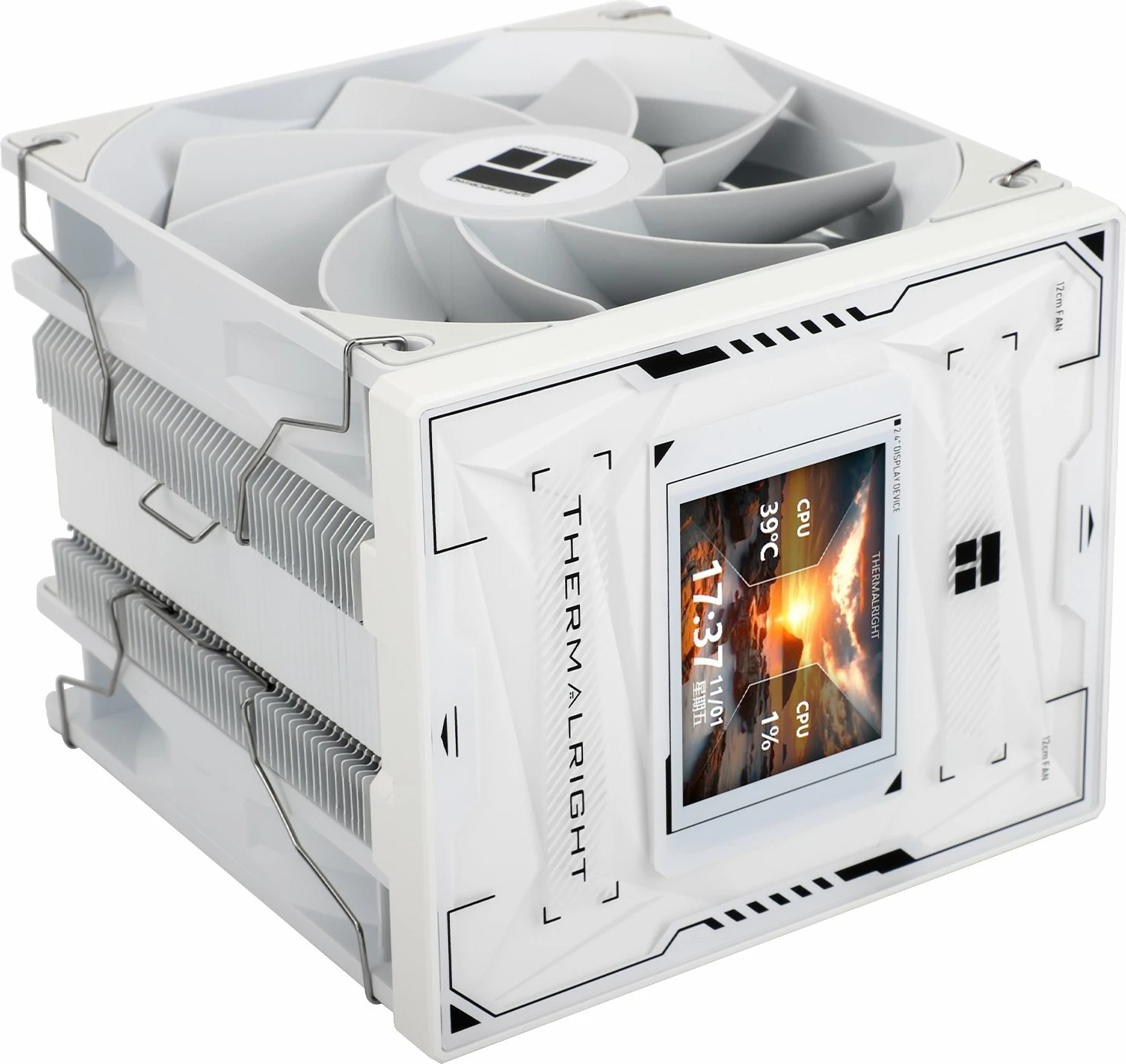 Ftohës procesori Thermalright Burst Assassin 120 Vision, 2x120mm, LCD, i bardhë