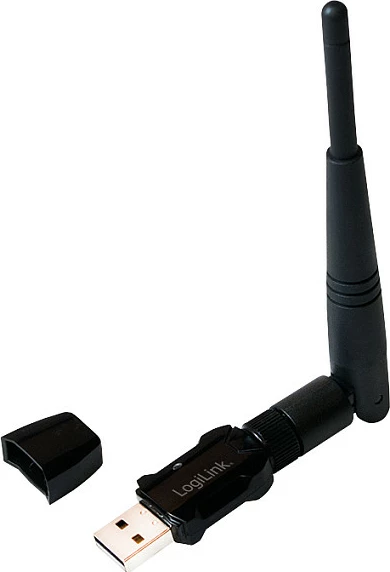 Adapter Wi‑Fi USB LogiLink WL0238, 433 Mbit/s, 802.11ac, antenë e jashtme, i zi