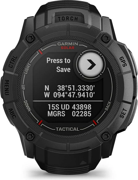 Smartwatch Garmin Instinct 2X Solar Tactical Edition, 1.1" MIP, GPS, 50 mm, e zezë