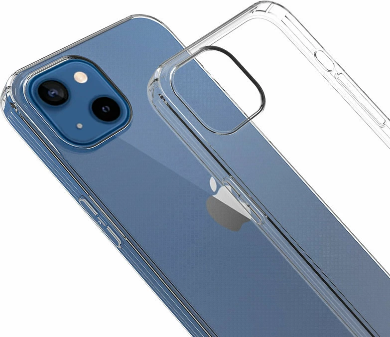 Mbështjellës Hurtel Ultra Clear 0.5mm për iPhone 13, Transparent