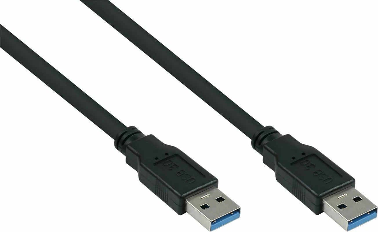 Kabllo USB 3.0 Kabelmeister A-A UL, 0,5 m, e zezë