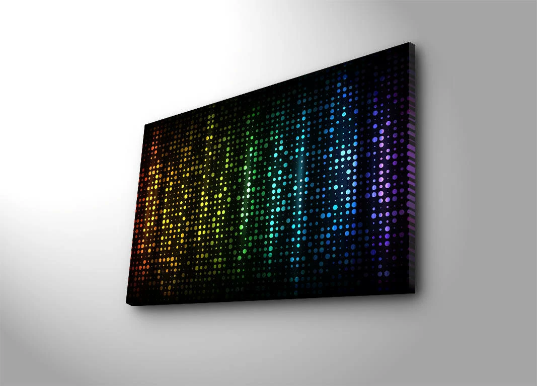 Pikturë dekorative me drita LED, shumëngjyrëshe, 45x70cm, 4570İACT-37