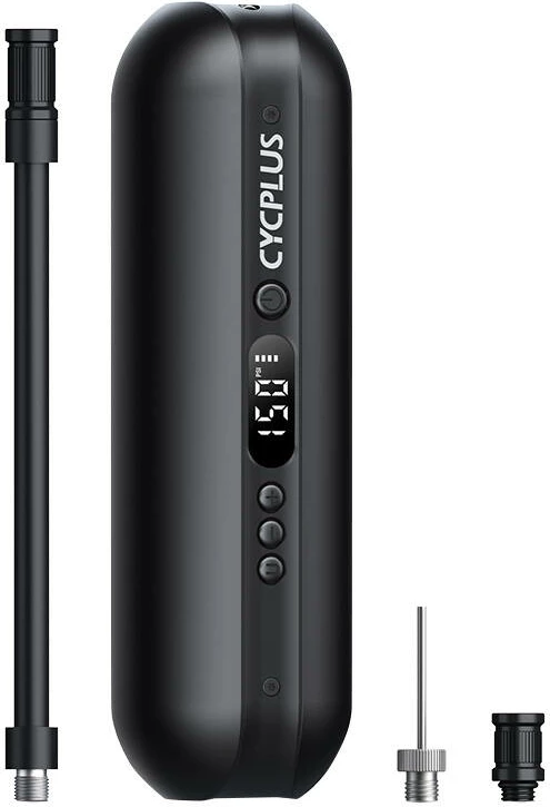 Pompë ajri elektrike Cycplus A2, multifunksionale, 150 psi, Powerbank, Dritë LED, e zezë