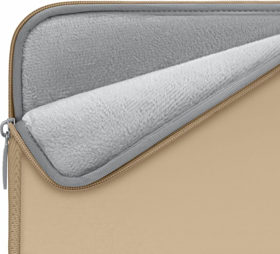 Kasë laptopi Tech-Protect NeoSlim 13-14", set me çantë aksesorësh, Bezhë