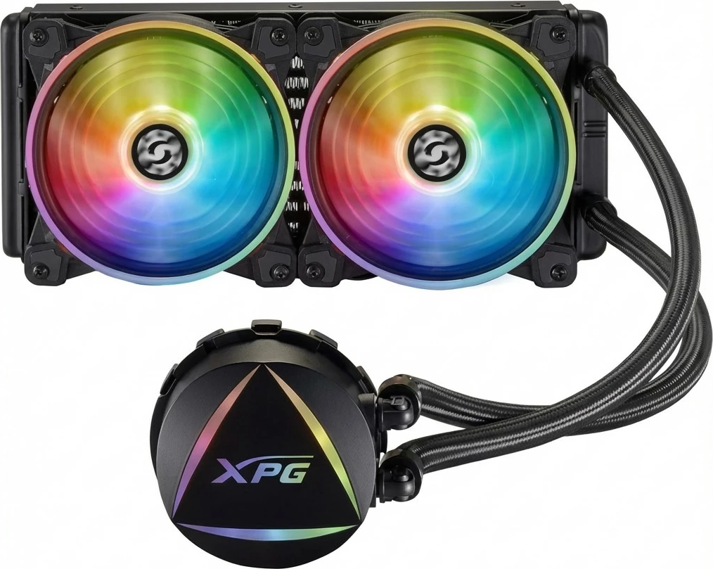 Ftohës uji AIO për CPU ADATA XPG Levante II 240, 240mm, ARGB, i zi
