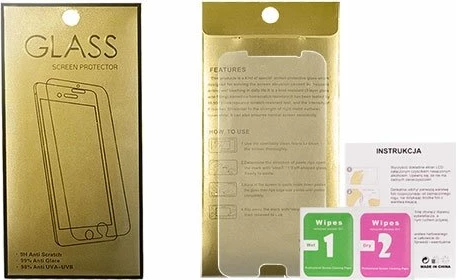 xham i kalitur mbrojtës Gold 5493 për Huawei P Smart, 9H, transparent, set me peceta pastrimi