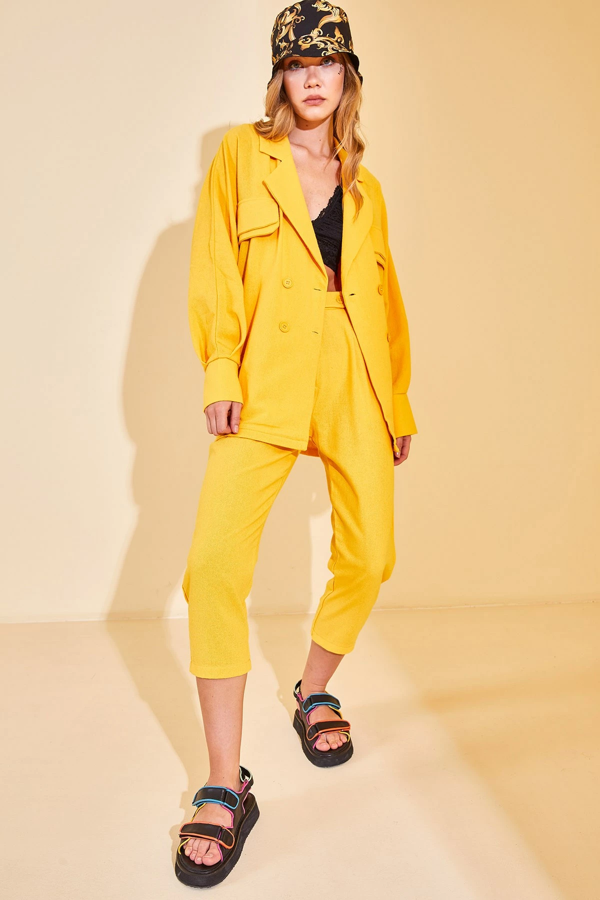 Kostum pantallonash Jumeon, e verdhë, 12872