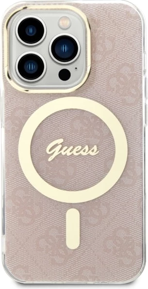 Mbështjellës Guess 4G MagSafe për iPhone 14 Pro 6.1", Rozë