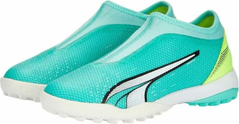 Atlete futbolli për fëmijë Puma Ultra Match LL + MID TT Jr, të gjelbërta