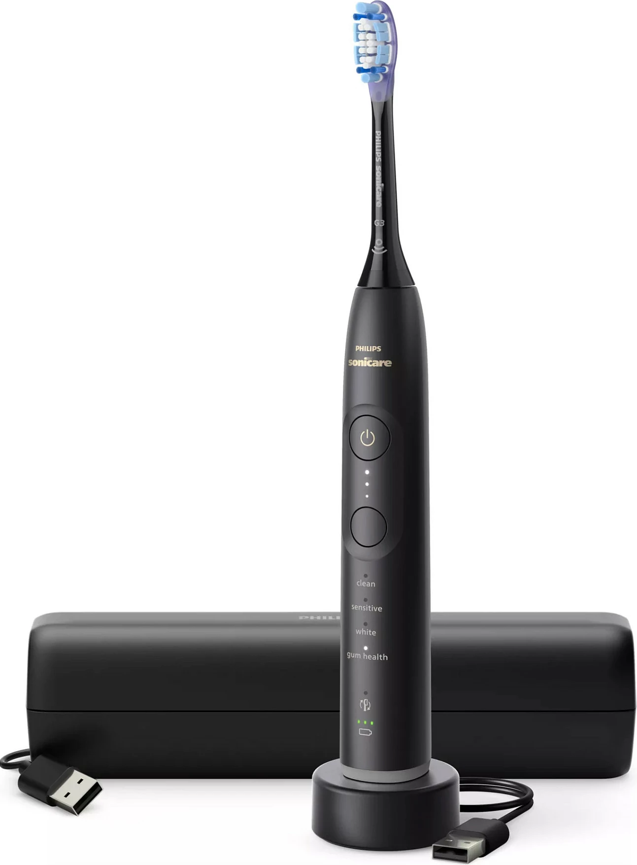 Furçë elektrike për dhëmbë Philips Sonicare 7100 Series HX7421/01, sonike, rikarikueshme, e zezë