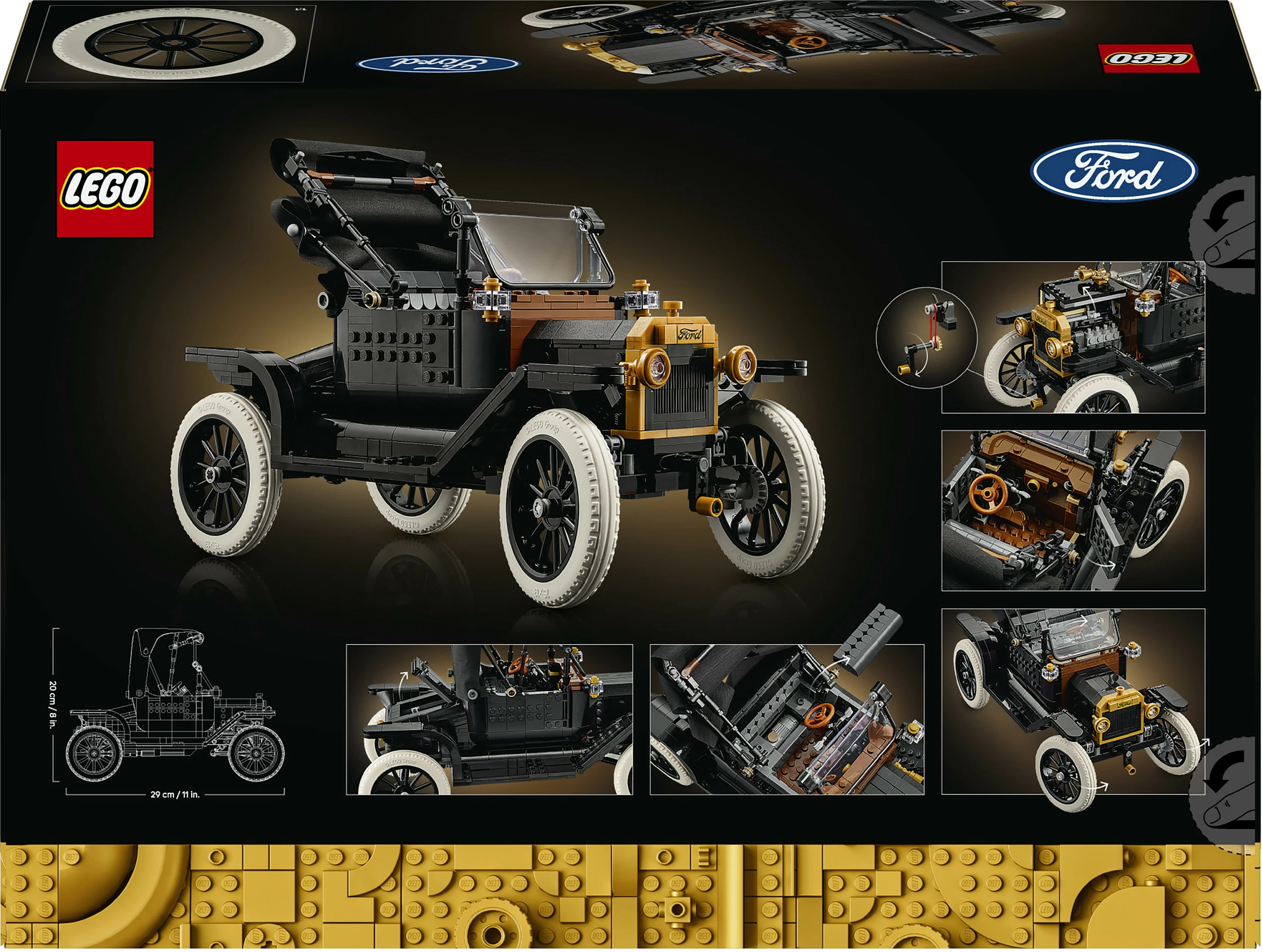 Set ndërtimi LEGO Icons Ford Model T 11376, 1060 copë, multicolor