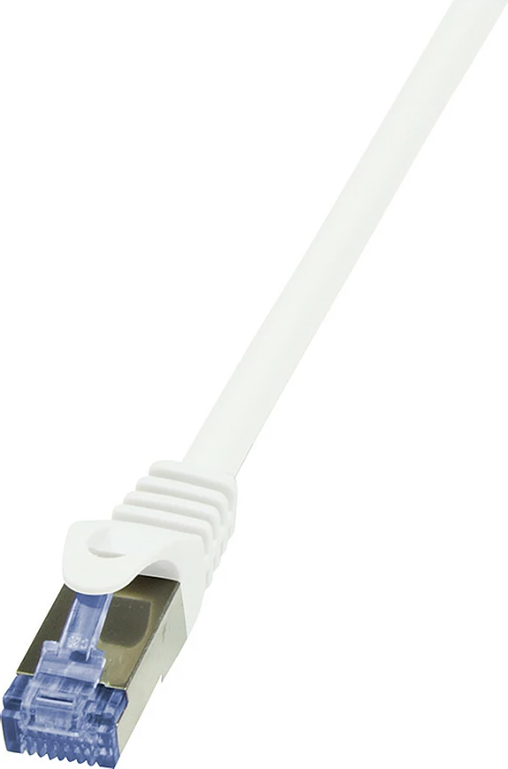 Kabllo rrjeti LogiLink PrimeLine Cat6A S/FTP 0.5m RJ45, e bardhë