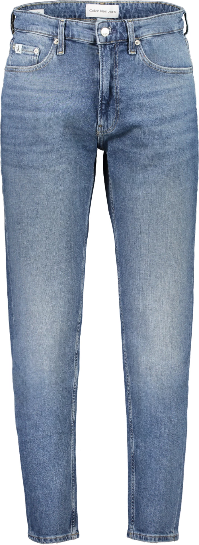 Pantallona xhins Calvin Klein Regular Taper meshkuj, blu