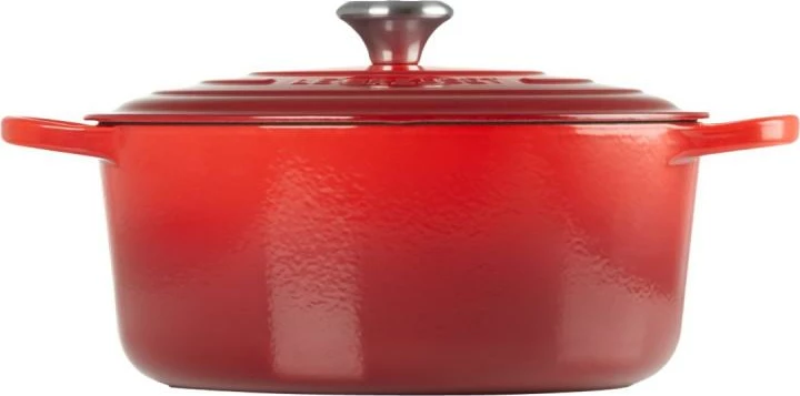 Tenxhere gize për pjekje Le Creuset Signature Roaster 21177200602430, rrumbullake 20 cm, e kuqe qershie
